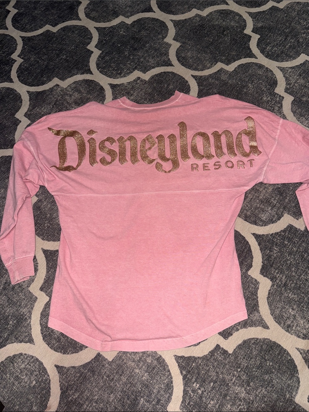 Disneyland Spirit Jersey Rose Gold Size XS 100% cotton